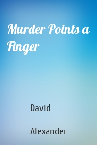 Murder Points a Finger