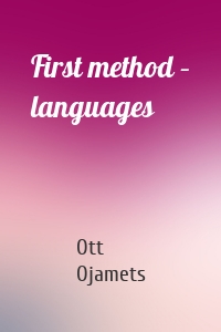 First method – languages