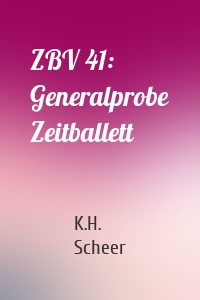 ZBV 41: Generalprobe Zeitballett