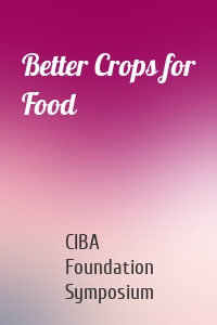 Better Crops for Food