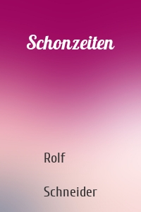 Schonzeiten