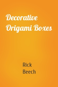 Decorative Origami Boxes