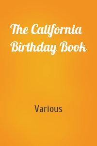 The California Birthday Book