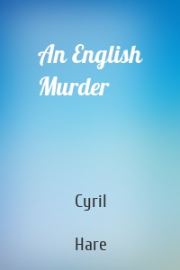 An English Murder