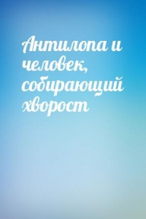 Обложка книги «Антилопа и человек, собирающий хворост»