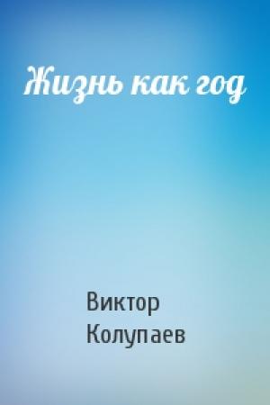 Обложка книги «Жизнь как год» — Виктор Колупаев