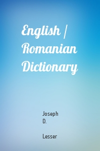 English / Romanian Dictionary