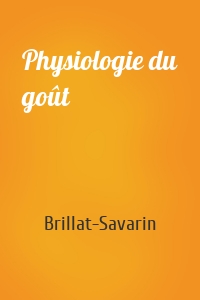 Physiologie du goût