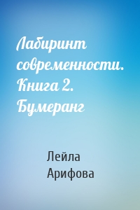 Лабиринт современности. Книга 2. Бумеранг