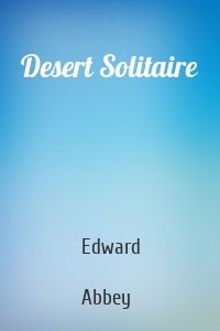 Desert Solitaire