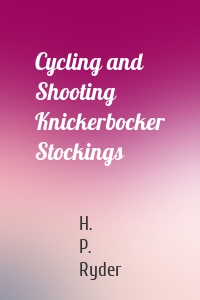 Cycling and Shooting Knickerbocker Stockings