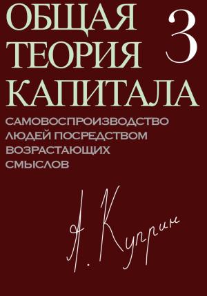 Обложка книги «Общая теория капитала. Самовоспроизводство людей посредством возрастающих смыслов. Часть третья» — А. Куприн