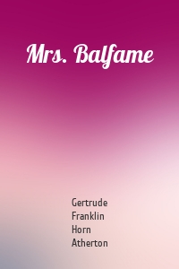 Mrs. Balfame
