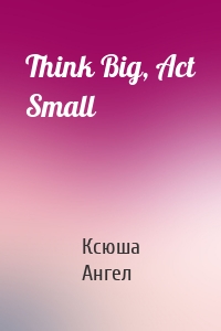 Think Big, Act Small