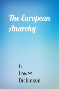 The European Anarchy