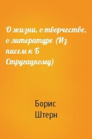 Обложка книги «О жизни, о творчестве, о литературе (Из писем к Б Стругацкому)» — Борис Штерн