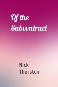 Of the Subcontract