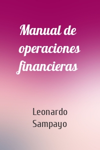 Manual de operaciones financieras