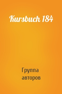Kursbuch 184