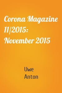 Corona Magazine 11/2015: November 2015