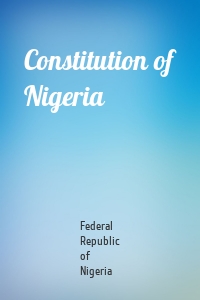 Constitution of Nigeria