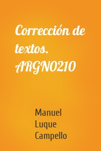 Corrección de textos. ARGN0210