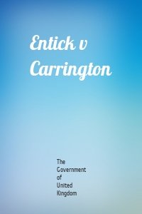 Entick v Carrington