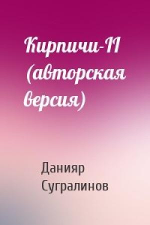 Обложка книги «Кирпичи-II (авторская версия)» — Данияр Сугралинов