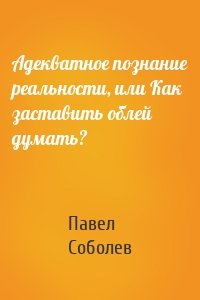 Адекватное познание реальности, или Как заставить облей думать?