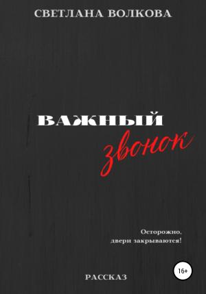 Обложка книги «Важный звонок» — Светлана Волкова