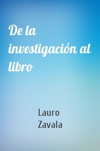 De la investigación al libro