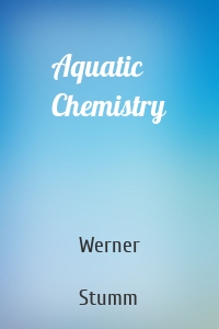 Aquatic Chemistry