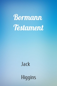 Bormann Testament