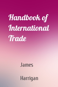 Handbook of International Trade