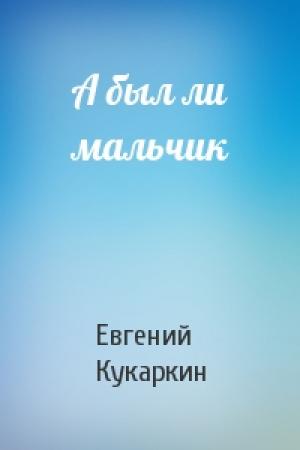 Обложка книги «А был ли мальчик» — Евгений Кукаркин