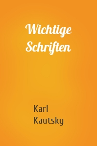 Wichtige Schriften