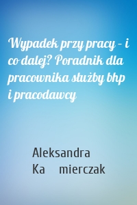 Wypadek przy pracy – i co dalej? Poradnik dla pracownika służby bhp i pracodawcy