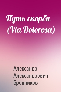 Путь скорби (Via Dolorosa)