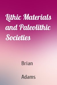 Lithic Materials and Paleolithic Societies