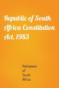 Republic of South Africa Constitution Act, 1983