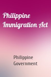 Philippine Immigration Act