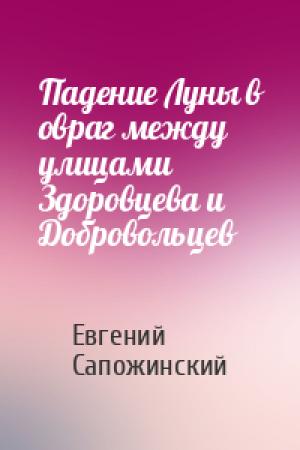 Обложка книги «Падение Луны в овраг между улицами Здоровцева и Добровольцев» — Евгений Сапожинский