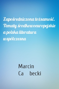 Zapośredniczona tożsamość. Tematy środkowoeuropejskie a polska literatura współczesna