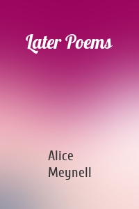 Later Poems