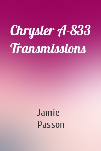 Chrysler A-833 Transmissions