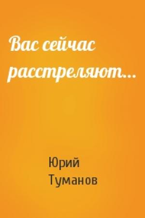 Обложка книги «Вас сейчас расстреляют…» — Юрий Туманов
