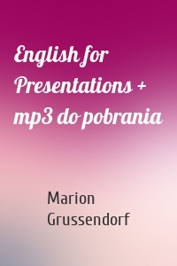 English for Presentations + mp3 do pobrania