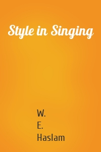 Style in Singing
