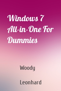 Windows 7 All-in-One For Dummies