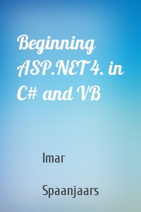 Beginning ASP.NET 4. in C# and VB